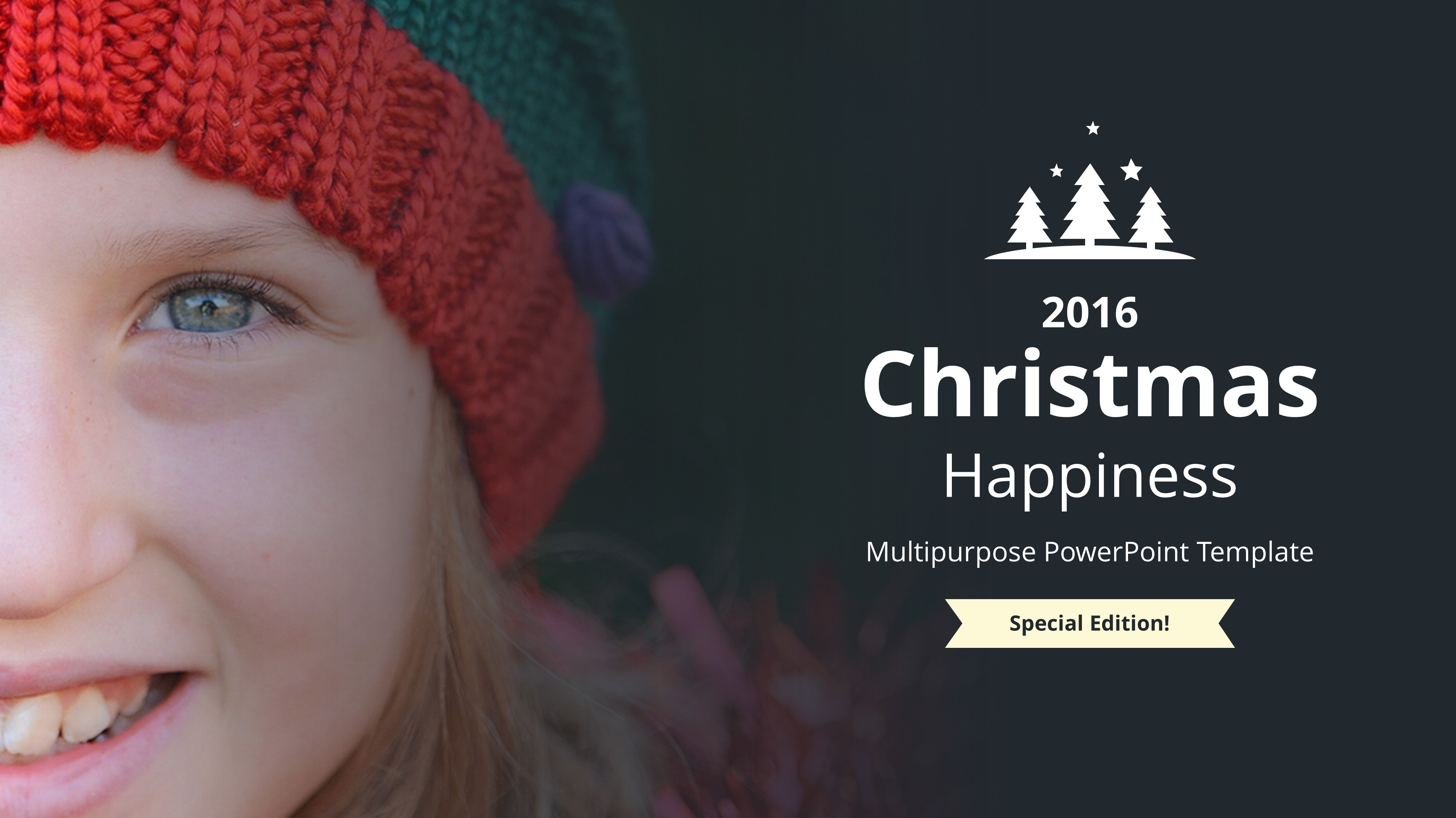 Christmas Happiness PowerPoint Template, Presentation Templates ...